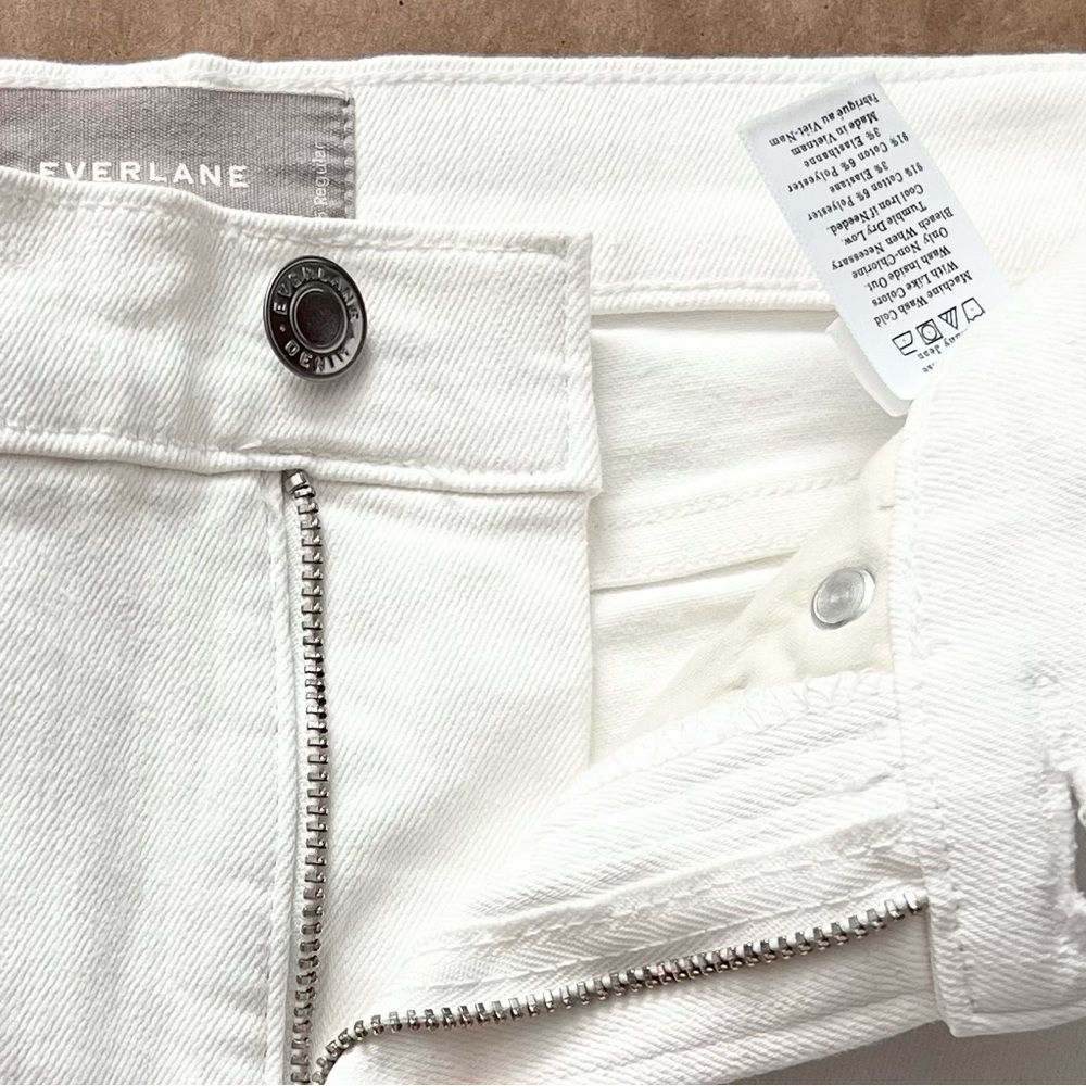Everlane The High Rise Skinny Jeans WHT SZ 25 Preppy Ankle Summer Vacay Classic - Picture 7 of 10